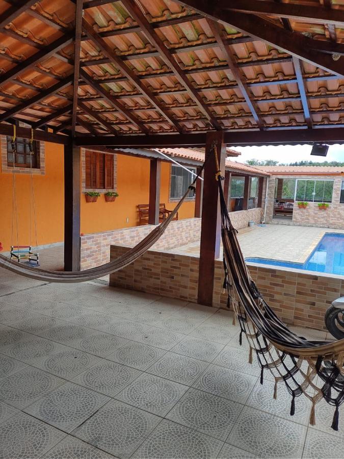 Chacara Bella Vida Com Piscina Churrasqueira Salao De Festas Fogao A Lenha Quadra Aracariguama Kültér fotó